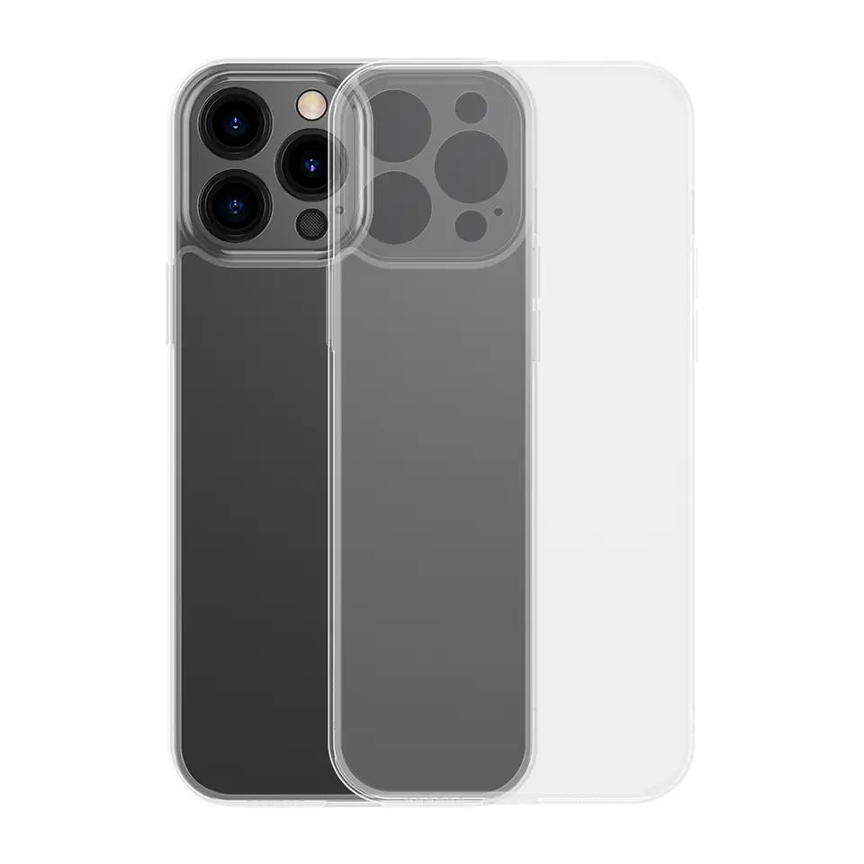 ⁨Baseus Frosted Glass Case Case for iPhone 13 Pro Max Hard Cover Gel Frame Transparent (ARWS000202)⁩ at Wasserman.eu