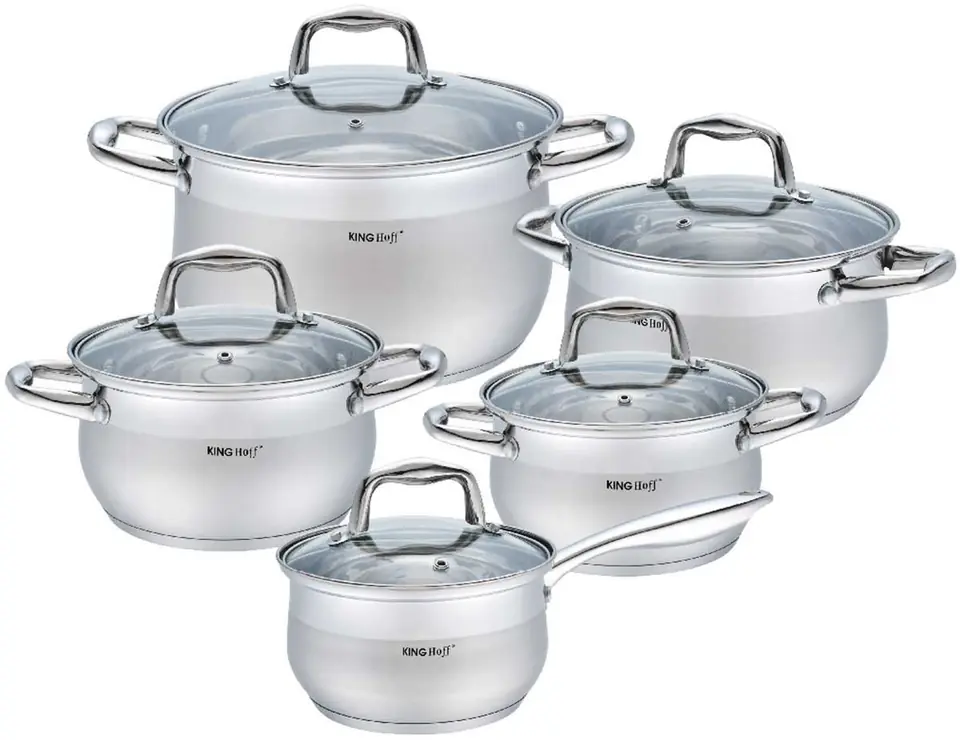 10 PIECE SET OF POTS KINGHOFF KH-1422 at Wasserman.eu
