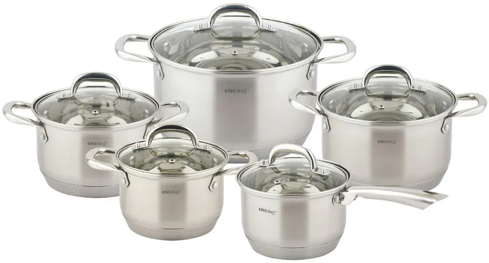 10 PIECE SET OF POTS KINGHOFF KH-4466 at Wasserman.eu