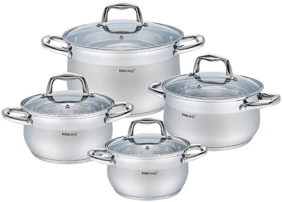8 PIECE SET OF POTS KINGHOFF KH-1421 at Wasserman.eu