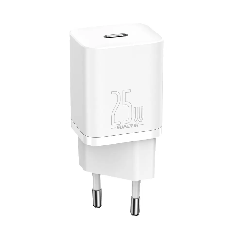 ⁨Wall charger Baseus Super Si Quick Charger 1C 25W (white)⁩ at Wasserman.eu