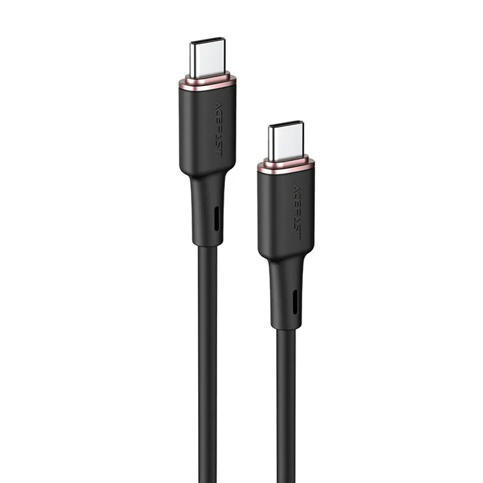 ⁨Acefast USB Type-C to USB Type-C cable 1,2m, 60W (20V/3A) black (C2-03 black)⁩ at Wasserman.eu