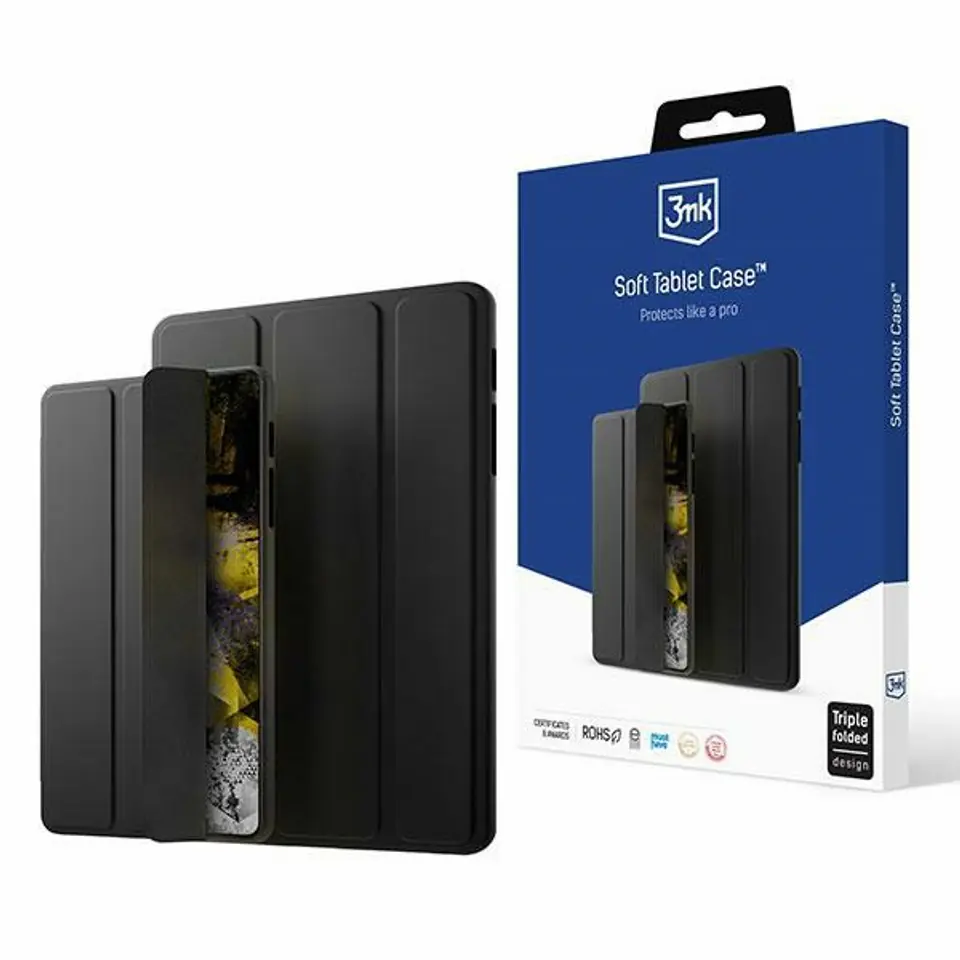 ⁨3MK Soft Tablet Case Sam Tab S9+ do 15" czarny/black⁩ w sklepie Wasserman.eu