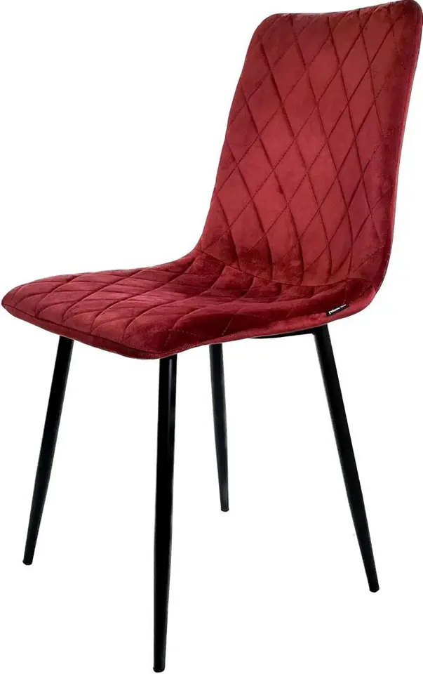 ⁨Krzesło tapicerowane SORANO VELVET BURGUNDY⁩ w sklepie Wasserman.eu