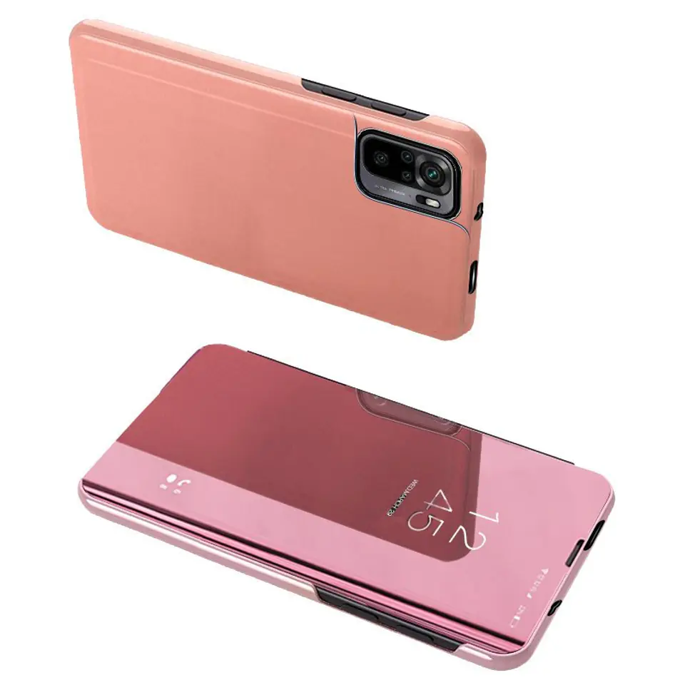 ⁨Clear View Case futerał etui z klapką Xiaomi Redmi Note 11 Pro+ 5G (China) / 11 Pro 5G (China) / Mi11i HyperCharge / Poco X4 NFC 5G różowy⁩ w sklepie Wasserman.eu