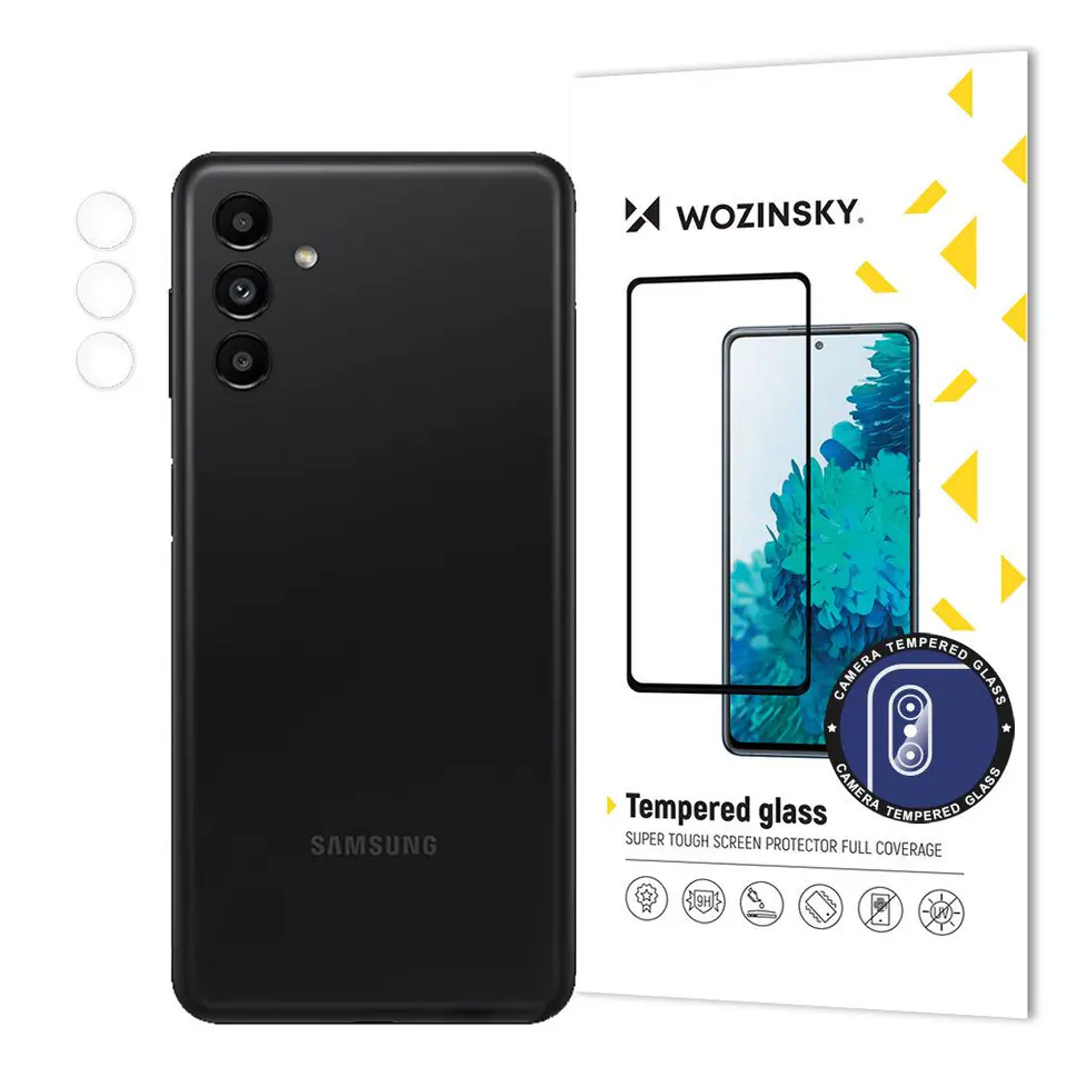 ⁨Wozinsky Camera Glass szkło hartowane 9H na cały aparat kamerę Samsung Galaxy A13 5G⁩ w sklepie Wasserman.eu