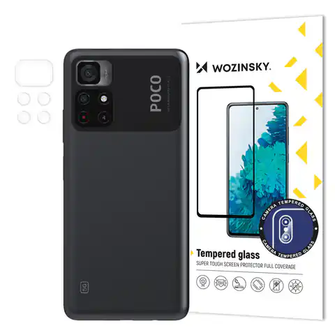 ⁨Wozinsky Camera Glass szkło hartowane 9H na cały aparat kamerę Xiaomi Poco M4 Pro 5G⁩ w sklepie Wasserman.eu