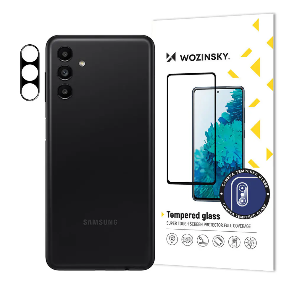 ⁨Wozinsky Full Camera Glass szkło hartowane 9H na cały aparat kamerę Samsung Galaxy A13 5G⁩ w sklepie Wasserman.eu