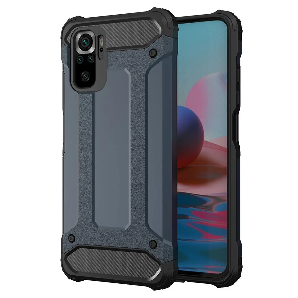 ⁨Hybrid Armor pancerne hybrydowe etui pokrowiec Xiaomi Redmi Note 11 Pro+ 5G (China) / 11 Pro 5G (China) / Mi11i HyperCharge / Poco X4 NFC 5G niebieski⁩ w sklepie Wasserman.eu