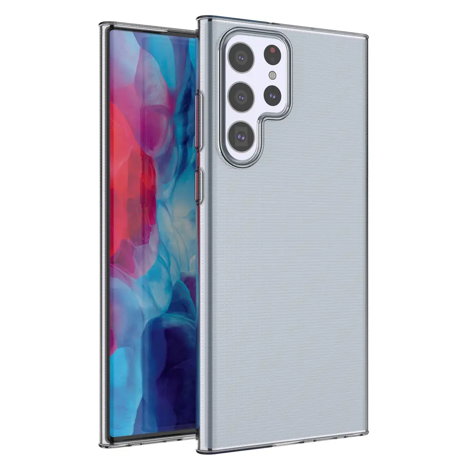 Żelowy pokrowiec etui Ultra Clear do Samsung Galaxy S22 Ultra przezroczysty w sklepie Wasserman.eu