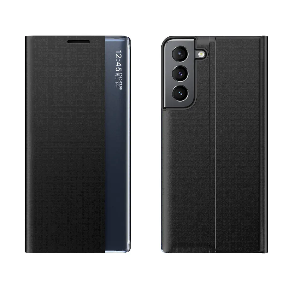 ⁨New Sleep Case etui Samsung Galaxy A54 5G pokrowiec z klapką podstawka czarne⁩ w sklepie Wasserman.eu