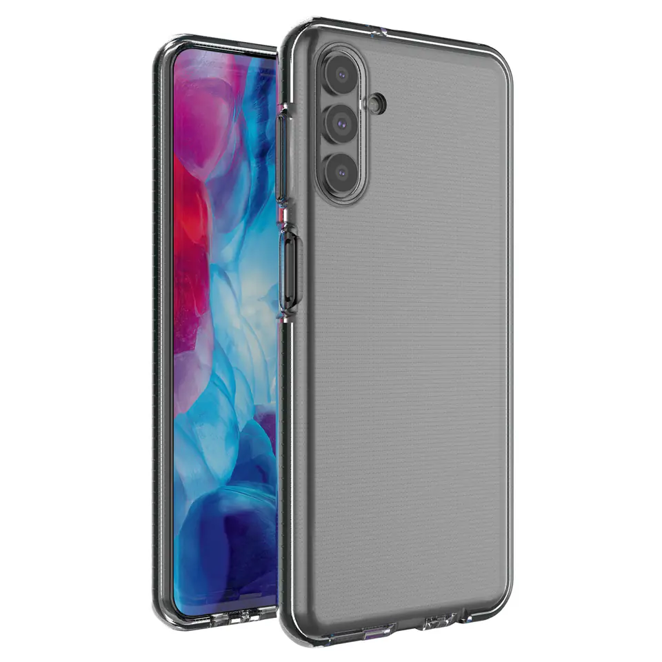 ⁨Spring Case pokrowiec żelowe etui z kolorową ramką do Samsung Galaxy A13 5G czarny⁩ w sklepie Wasserman.eu