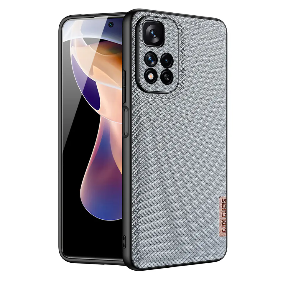 ⁨Dux Ducis Fino etui pokrowiec pokryty nylonowym materiałem Xiaomi Redmi Note 11 Pro+ 5G (China) / 11 Pro 5G (China) / Mi11i HyperCharge / Poco X4 NFC 5G niebieski⁩ w sklepie Wasserman.eu