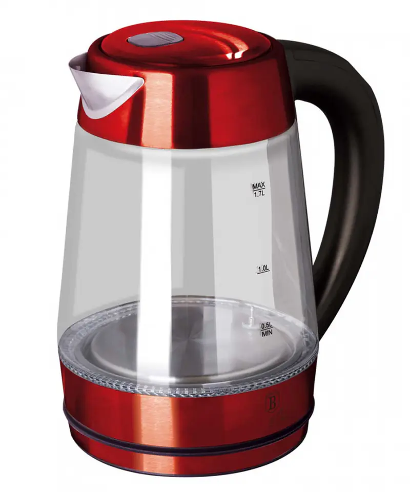 ⁨ELECTRIC KETTLE 1.7l BERLINGER HAUS BH-9128 BURGUNDY⁩ at Wasserman.eu