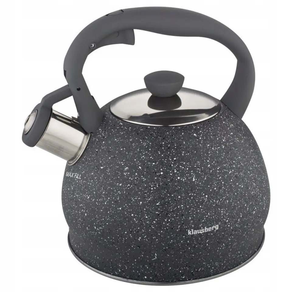 ⁨KETTLE WITH WHISTLE 2L KLAUSBERG KB-7321 MARBLE⁩ at Wasserman.eu