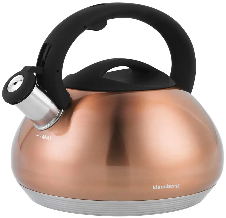 ⁨CZAJNIK Z GWIZDKIEM KLAUSBERG 2,7L KB-7385 COPPER⁩ w sklepie Wasserman.eu