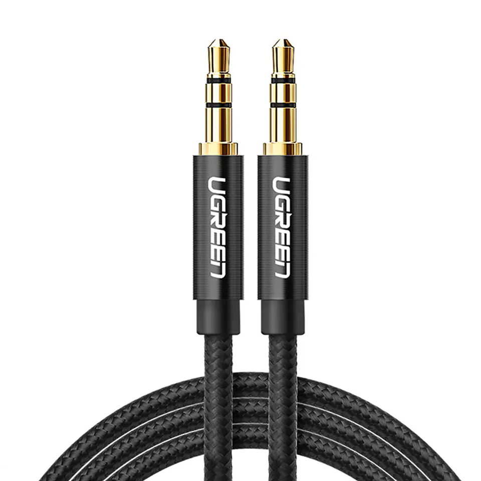 ⁨Kabel przewód audio 2x mini jack 3.5mm 2m czarny⁩ w sklepie Wasserman.eu