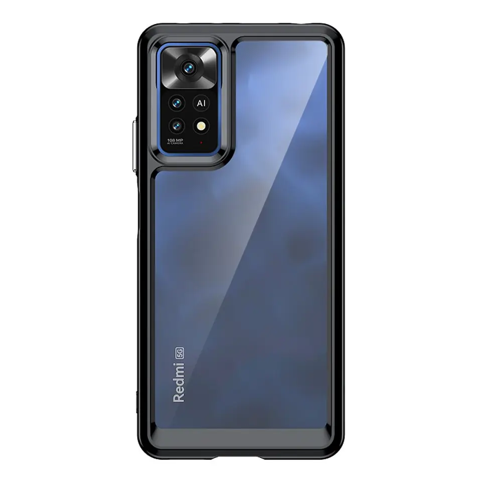 Outer Space Case etui Xiaomi Poco X5 5G / Redmi Note 12 5G pokrowiec z elastyczną ramką czarne w sklepie Wasserman.eu