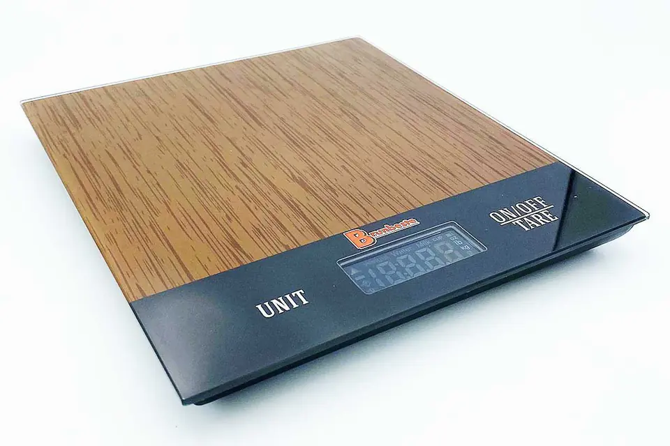 ⁨ELECTRONIC LCD GLASS KITCHEN SCALE up to 5kg⁩ at Wasserman.eu