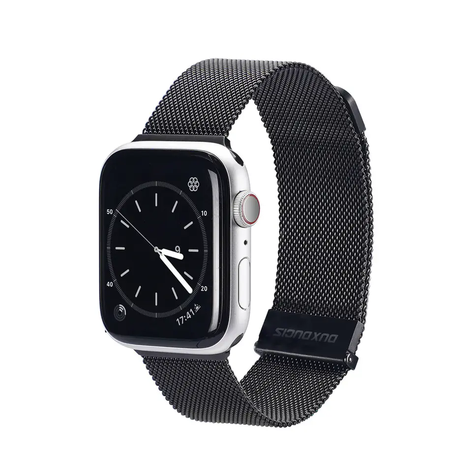 ⁨Strap for APPLE WATCH 38 / 40 / 41 MM Dux Ducis Strap Milanese black⁩ at Wasserman.eu