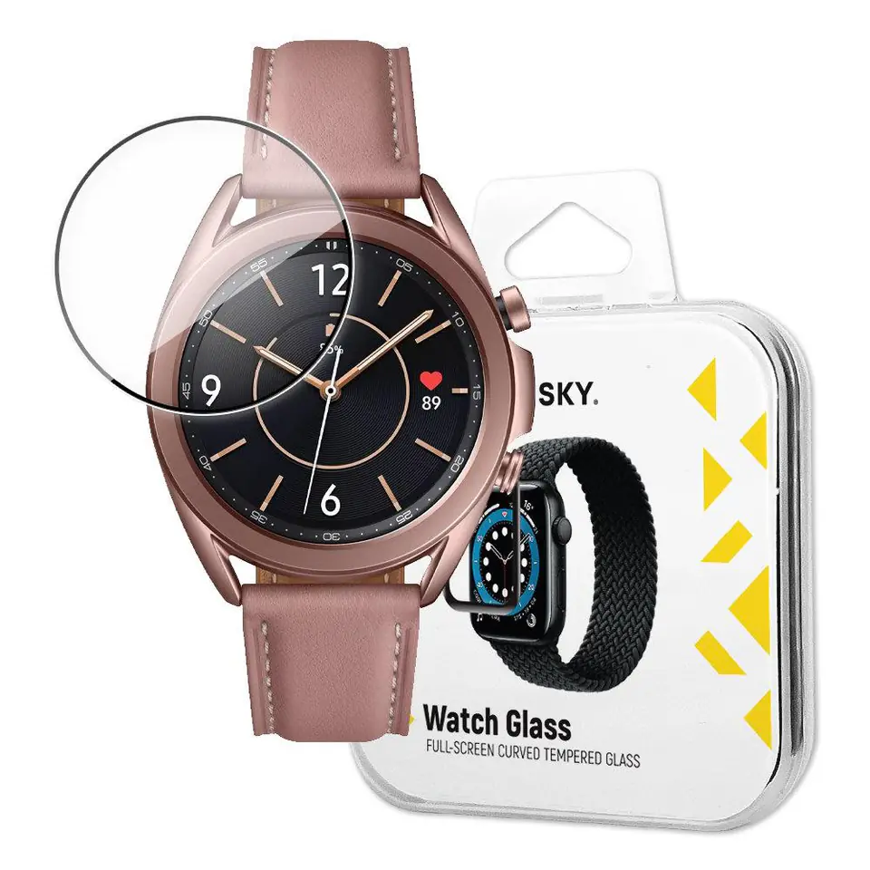 ⁨Wozinsky Watch Glass hybrydowe szkło do Samsung Galaxy Watch 3 41 mm czarny⁩ w sklepie Wasserman.eu