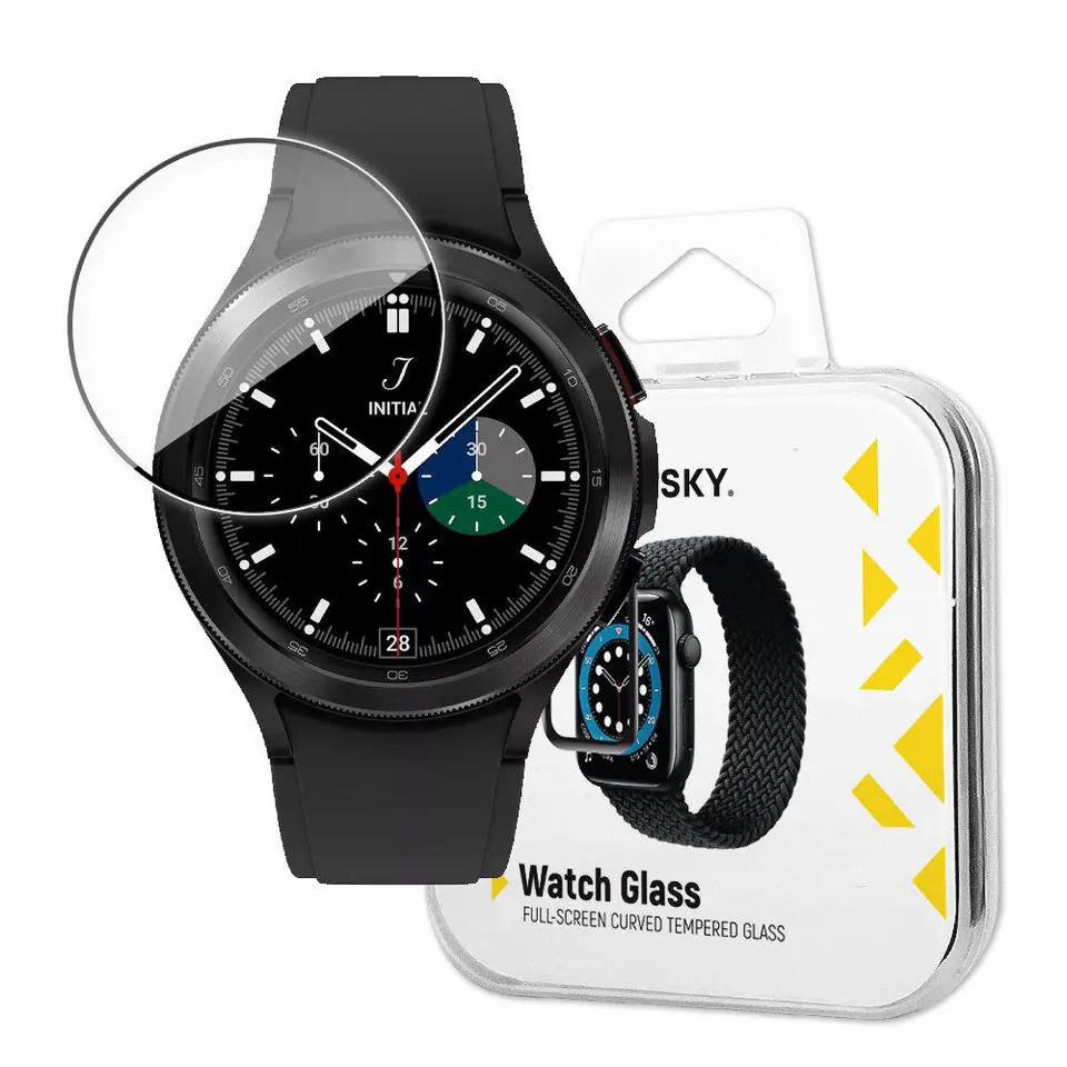 ⁨Wozinsky Watch Glass hybrydowe szkło do Samsung Galaxy Watch 4 44 mm czarny⁩ w sklepie Wasserman.eu