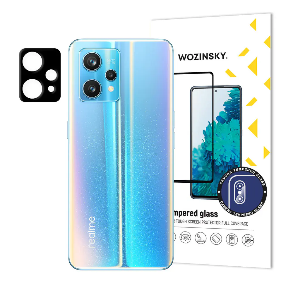 ⁨Wozinsky Full Camera Glass szkło hartowane 9H na cały aparat kamerę Realme 9 Pro⁩ w sklepie Wasserman.eu