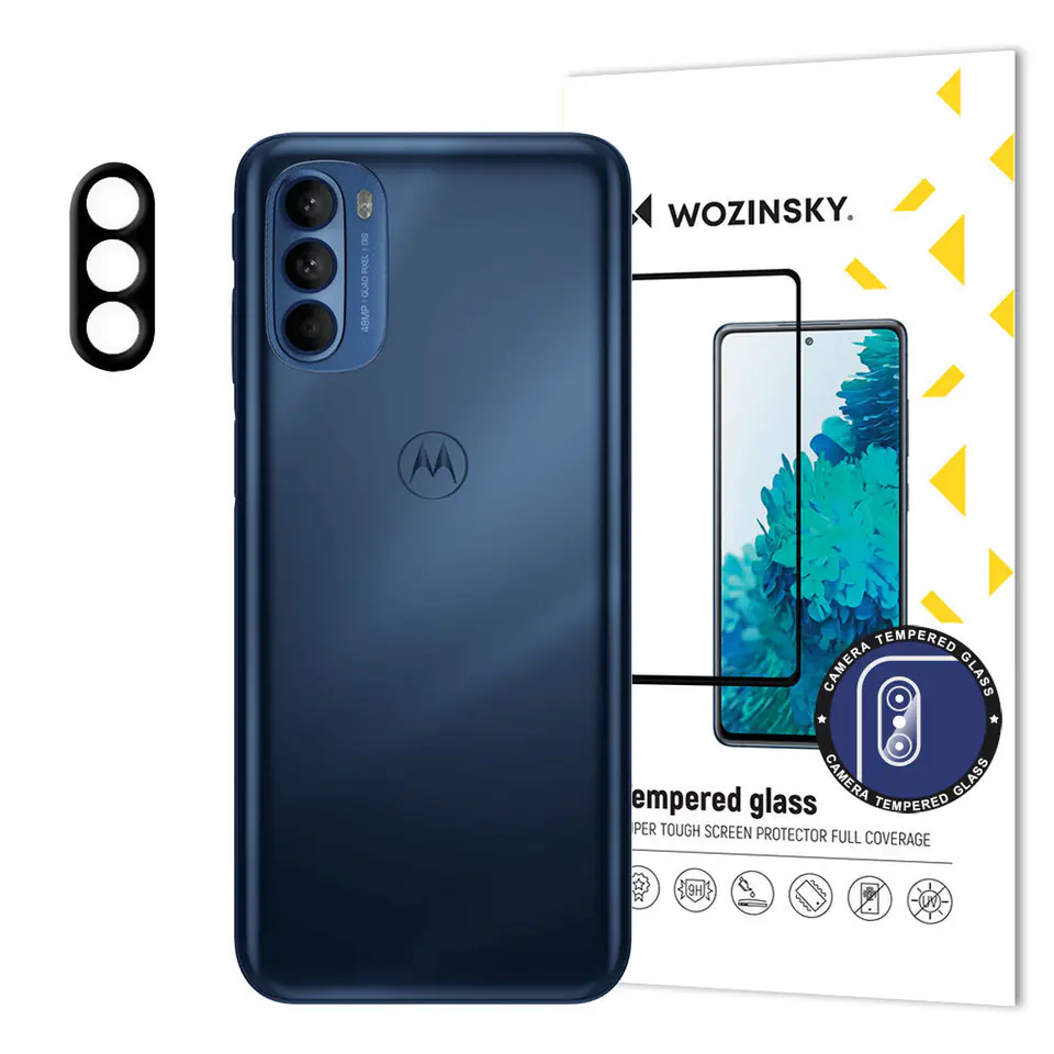 ⁨Wozinsky Full Camera Glass szkło hartowane 9H na cały aparat kamerę Motorola Moto G41⁩ w sklepie Wasserman.eu