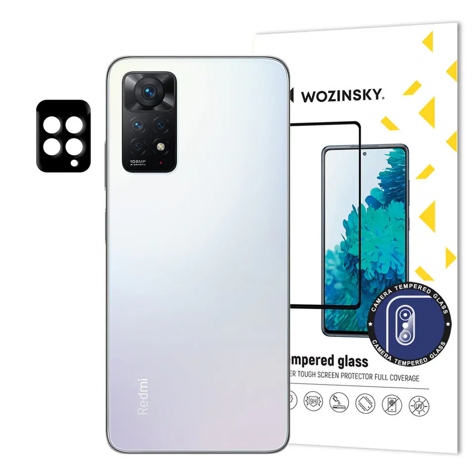 ⁨Wozinsky Full Camera Glass szkło hartowane 9H na cały aparat kamerę Xiaomi Redmi Note 11 Pro⁩ w sklepie Wasserman.eu