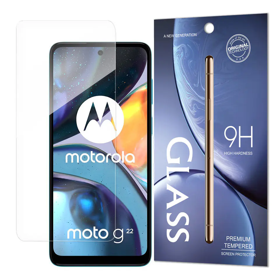 ⁨Tempered Glass szkło hartowane 9H Motorola Moto G22 (opakowanie – koperta)⁩ w sklepie Wasserman.eu