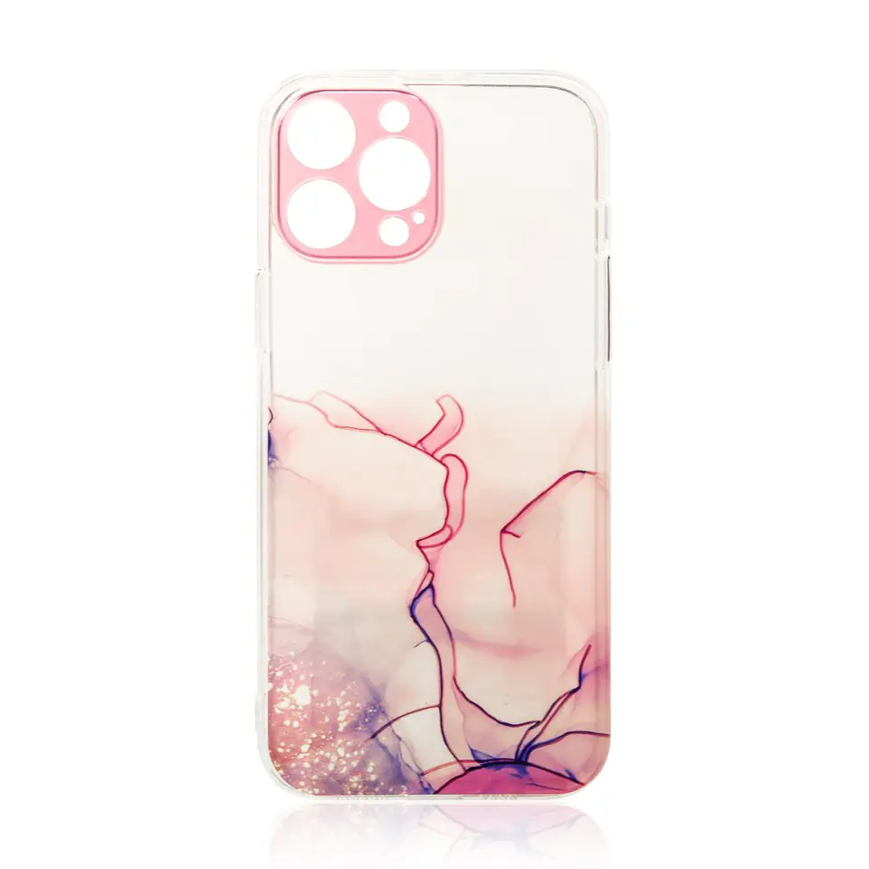 ⁨Marble Case etui do Samsung Galaxy A12 5G żelowy pokrowiec marmur różowy⁩ w sklepie Wasserman.eu