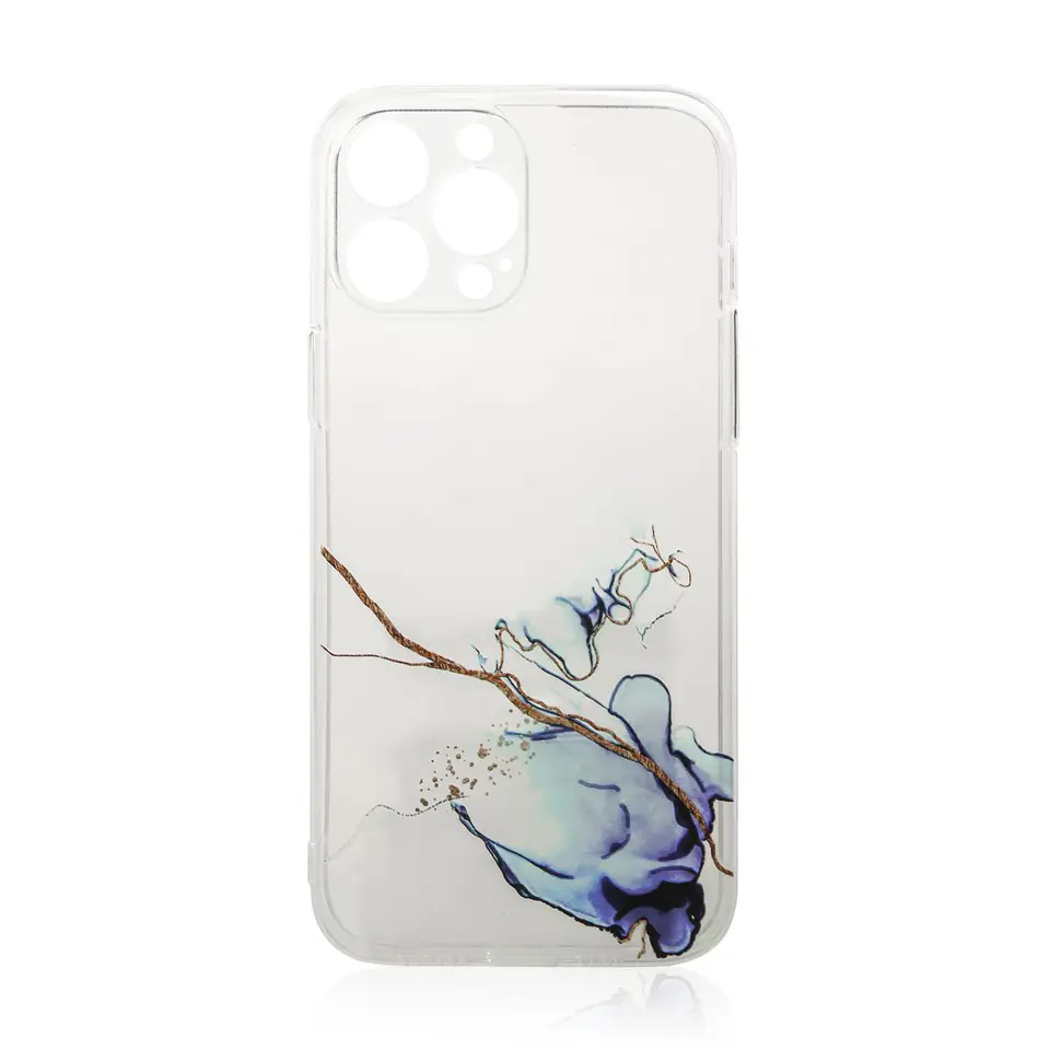 ⁨Marble Case etui do Samsung Galaxy A12 5G żelowy pokrowiec marmur niebieski⁩ w sklepie Wasserman.eu