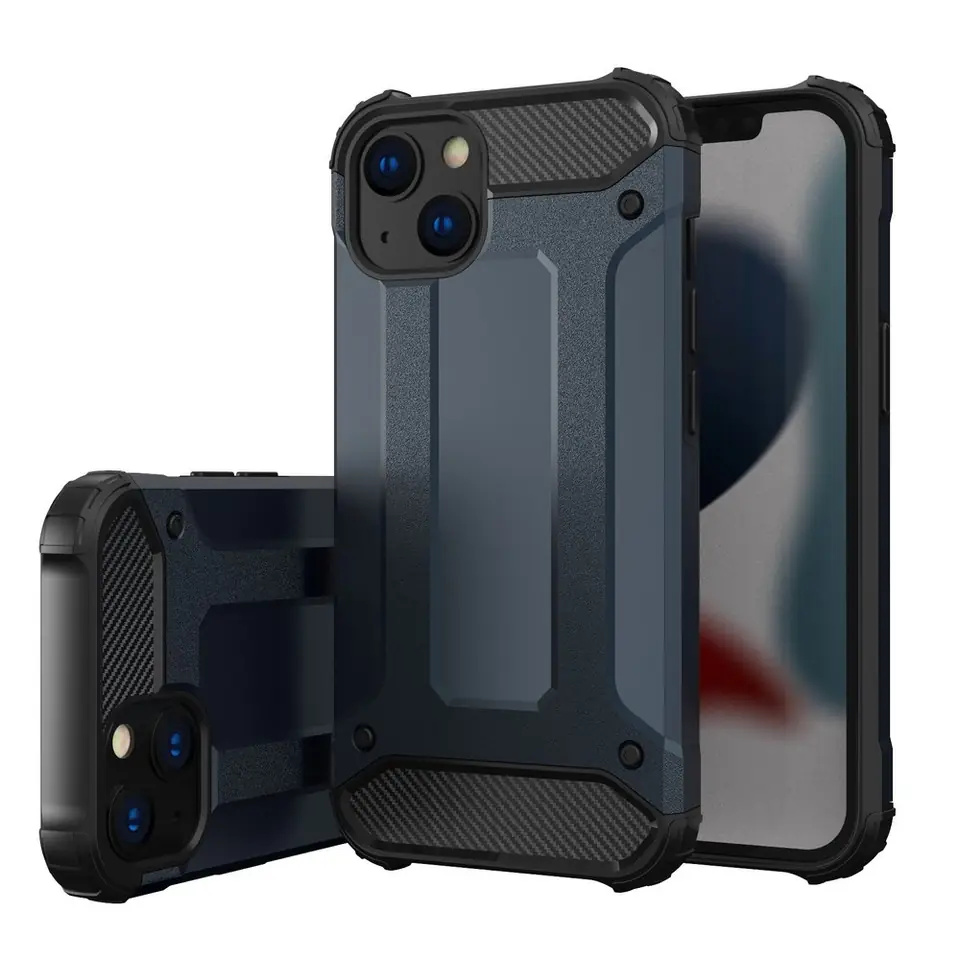 ⁨Hybrid Armor etui iPhone 14 pancerny hybrydowy pokrowiec niebieskie⁩ w sklepie Wasserman.eu