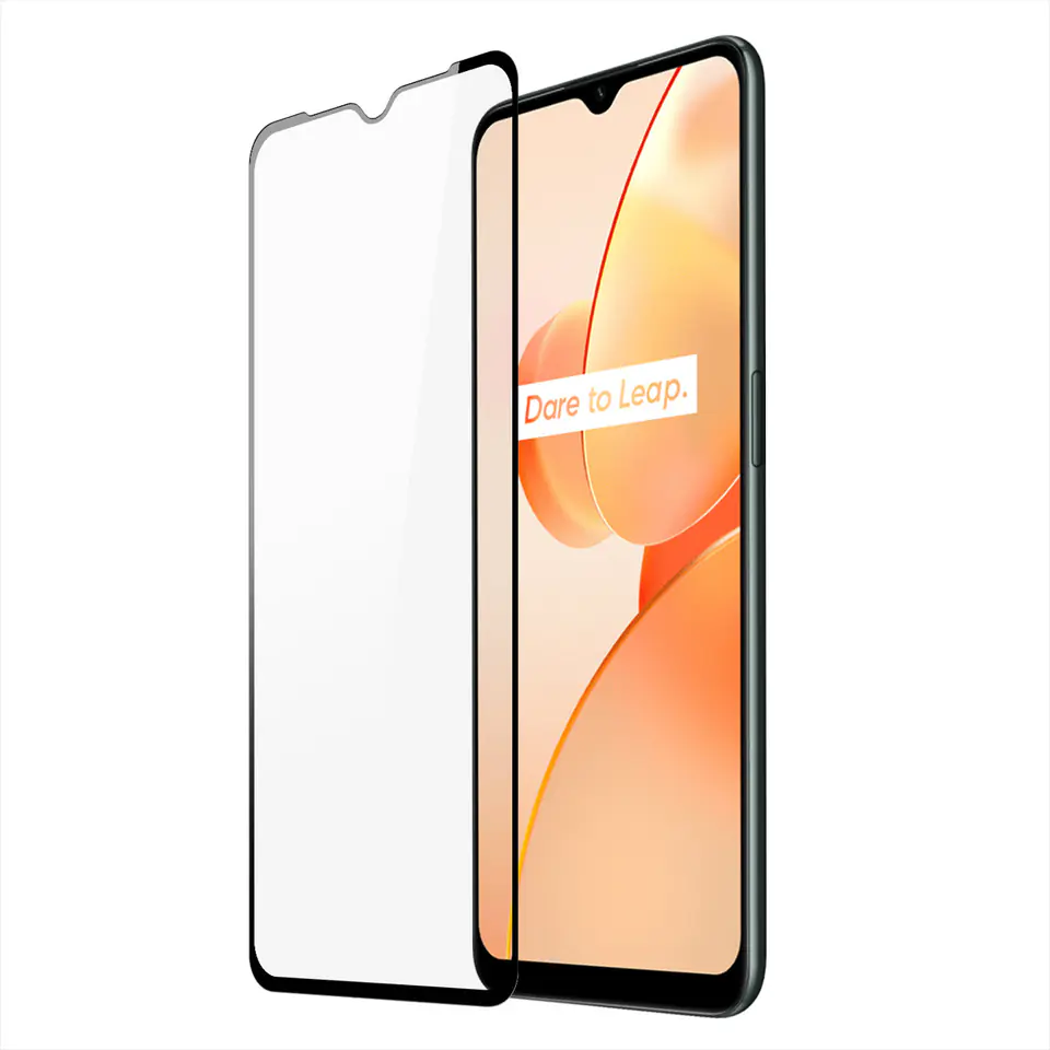 ⁨Dux Ducis 9D Tempered Glass wytrzymałe szkło hartowane 9H na cały ekran z ramką Realme C31 czarny (case friendly)⁩ w sklepie Wasserman.eu