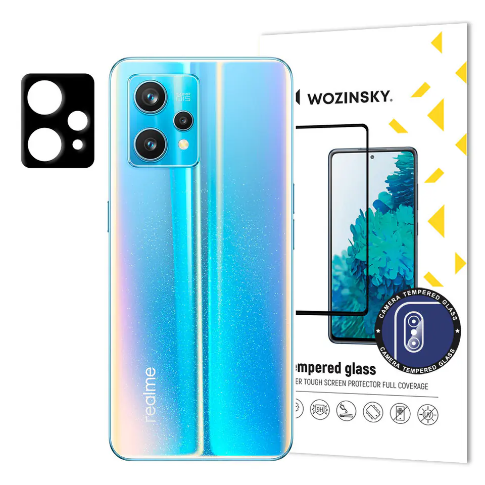 ⁨Wozinsky Full Camera Glass szkło hartowane 9H na cały aparat kamerę Realme 9 Pro + (9 Pro Plus)⁩ w sklepie Wasserman.eu