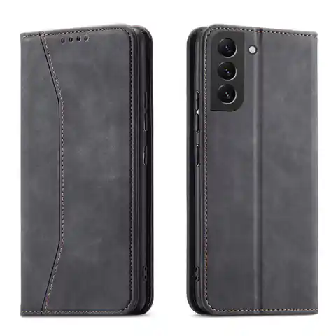 ⁨Magnet Fancy Case etui Samsung Galaxy S23 pokrowiec z klapką portfel podstawka czarne⁩ w sklepie Wasserman.eu