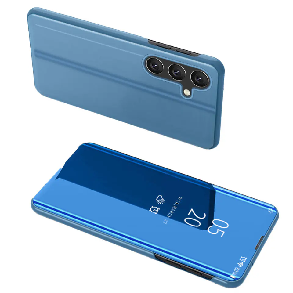 ⁨Clear View Case etui Samsung Galaxy A54 5G pokrowiec z klapką niebieskie⁩ w sklepie Wasserman.eu