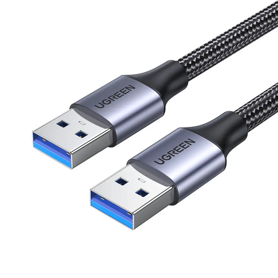 ⁨Wytrzymały kabel przewód w oplocie USB 3.0 5Gb/s 2m szary⁩ w sklepie Wasserman.eu