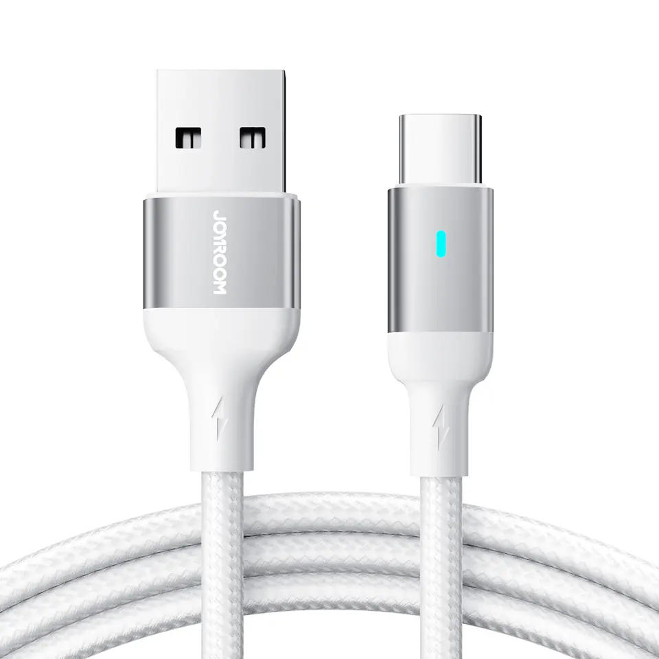 ⁨Kabel przewód USB - USB-C do szybkiego ładowania A10 Series 3A 3m biały⁩ w sklepie Wasserman.eu