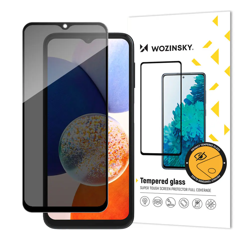 ⁨Wozinsky Privacy Glass szkło hartowane Samsung Galaxy A13 z filtrem Anti Spy prywatyzujące⁩ w sklepie Wasserman.eu