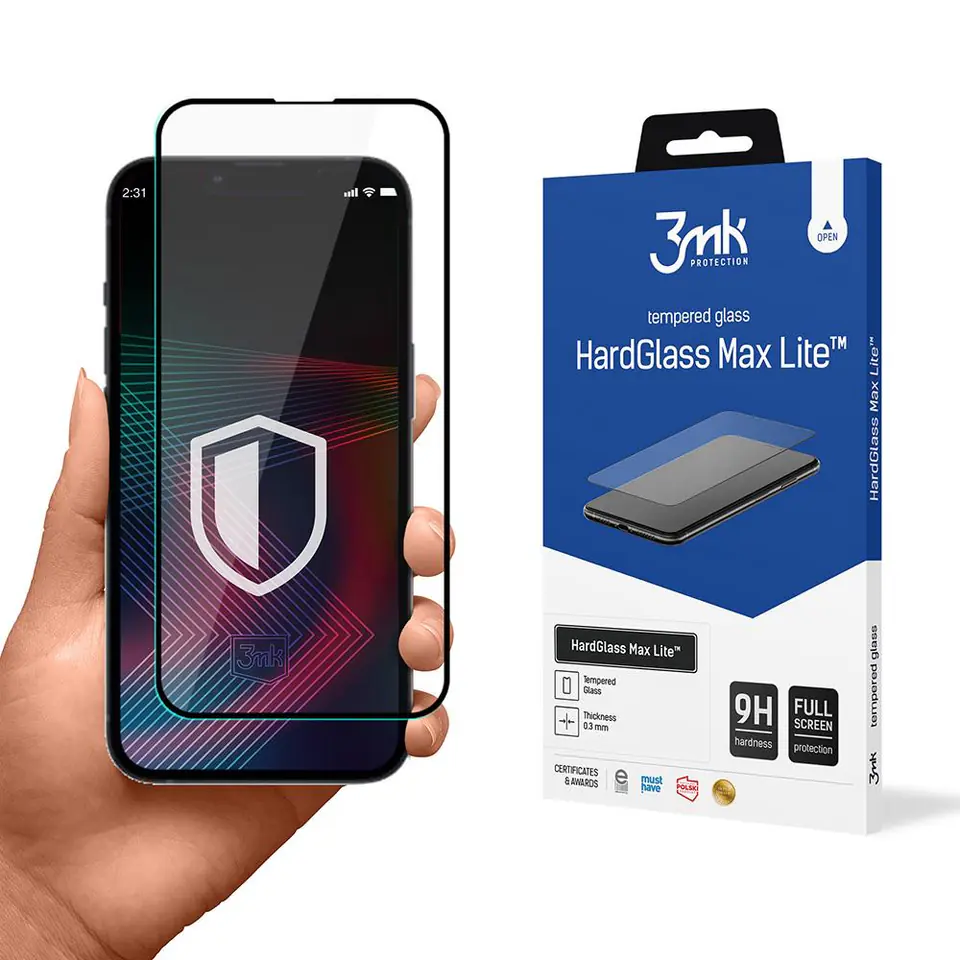 ⁨Apple iPhone 13/13 Pro/14 - 3mk HardGlass Max Lite™⁩ w sklepie Wasserman.eu