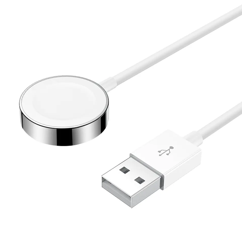 ⁨Indukcyjna ładowarka do Apple Watch z kablem USB 1,2 m Joyroom S-IW001S biała⁩ w sklepie Wasserman.eu