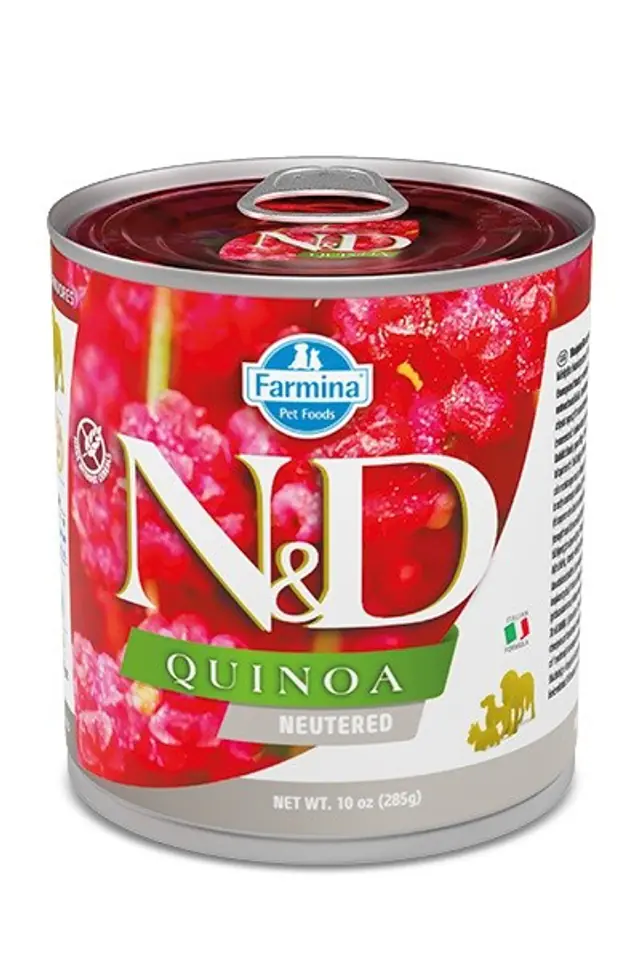 ⁨FARMINA N&D Dog Quinoa Pork Neutered - wet dog food - 285 g⁩ at Wasserman.eu