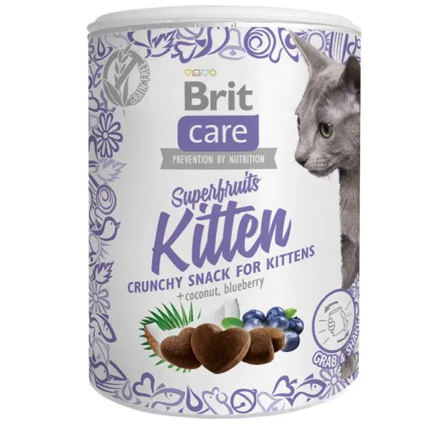 ⁨BRIT CARE CAT SNACK SUPERFRUITS KITTEN 100 g⁩ w sklepie Wasserman.eu