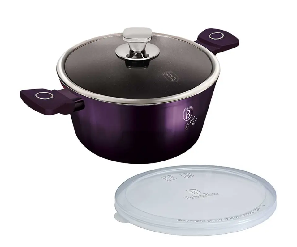 ⁨GARNEK TYTANOWY 24cm BERLINGER HAUS BH-6629 PURPLE⁩ w sklepie Wasserman.eu