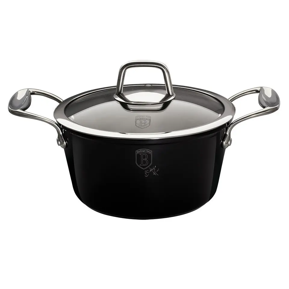 ⁨TITANIUM POT BERLINGER HAUS 24cm BH-1677 BLACK ROYAL⁩ at Wasserman.eu