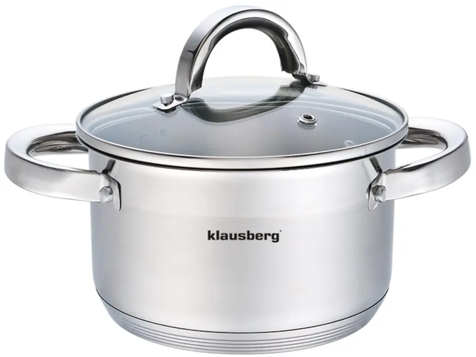 ⁨POT WITH LID 18cm KLAUSBERG KB-7123 2,6L⁩ at Wasserman.eu