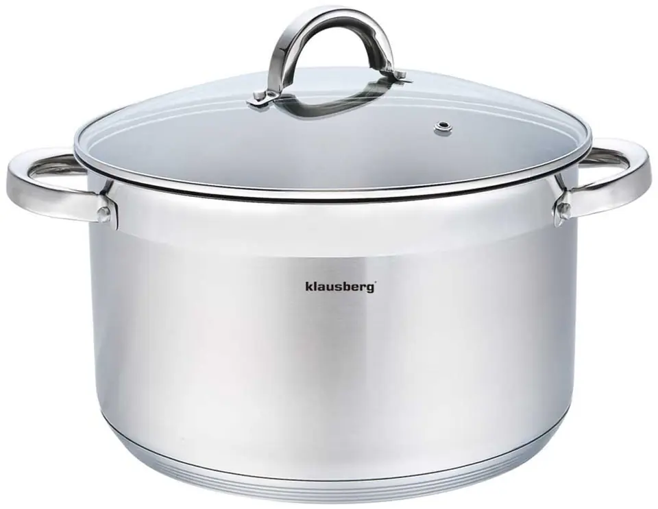 ⁨CASSEROLE WITH LID 32cm KLAUSBERG KB-7130 14L⁩ at Wasserman.eu