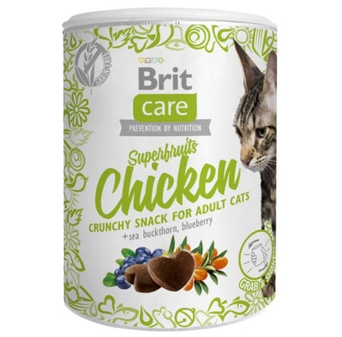 ⁨BRIT CARE CAT SNACK SUPERFRUITS CHICKEN 100 g⁩ w sklepie Wasserman.eu