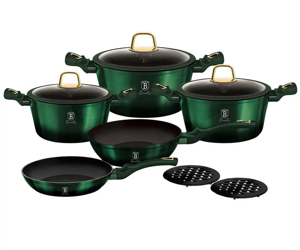 ⁨TITANIUM POTS BERLINGER HAUS 10 elem. BH-6065 EMERALD⁩ at Wasserman.eu